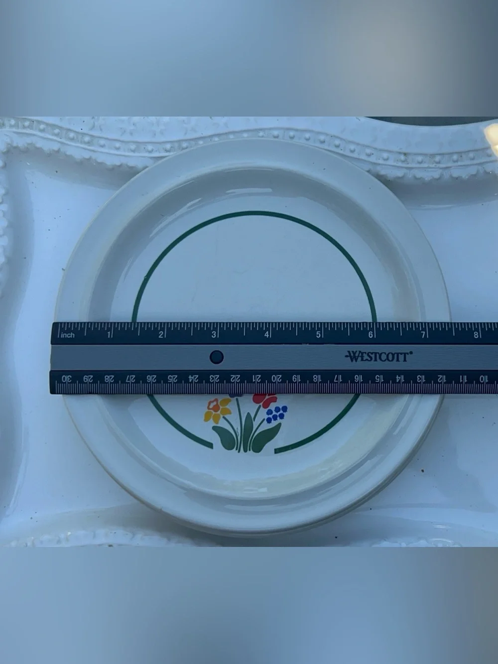 Vintage Anchor Hocking Greenhouse Salad Plates Set of 3